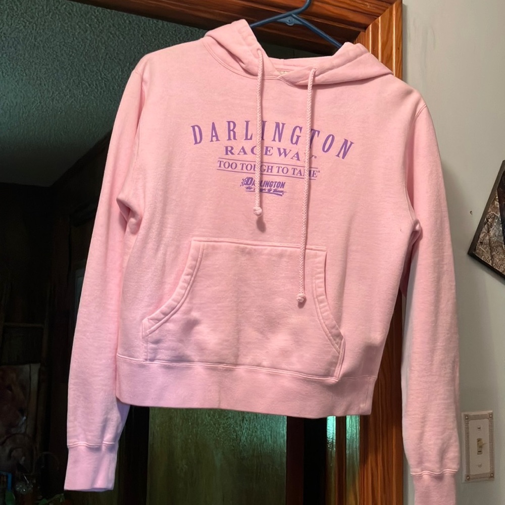 Nascar Pink Oversized Long Sleeve Hoodie